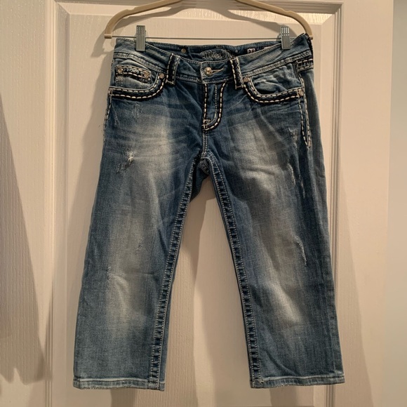 Miss ME CROPPED JEAN CAPRI womens  SIZE 28 - Picture 4 of 10